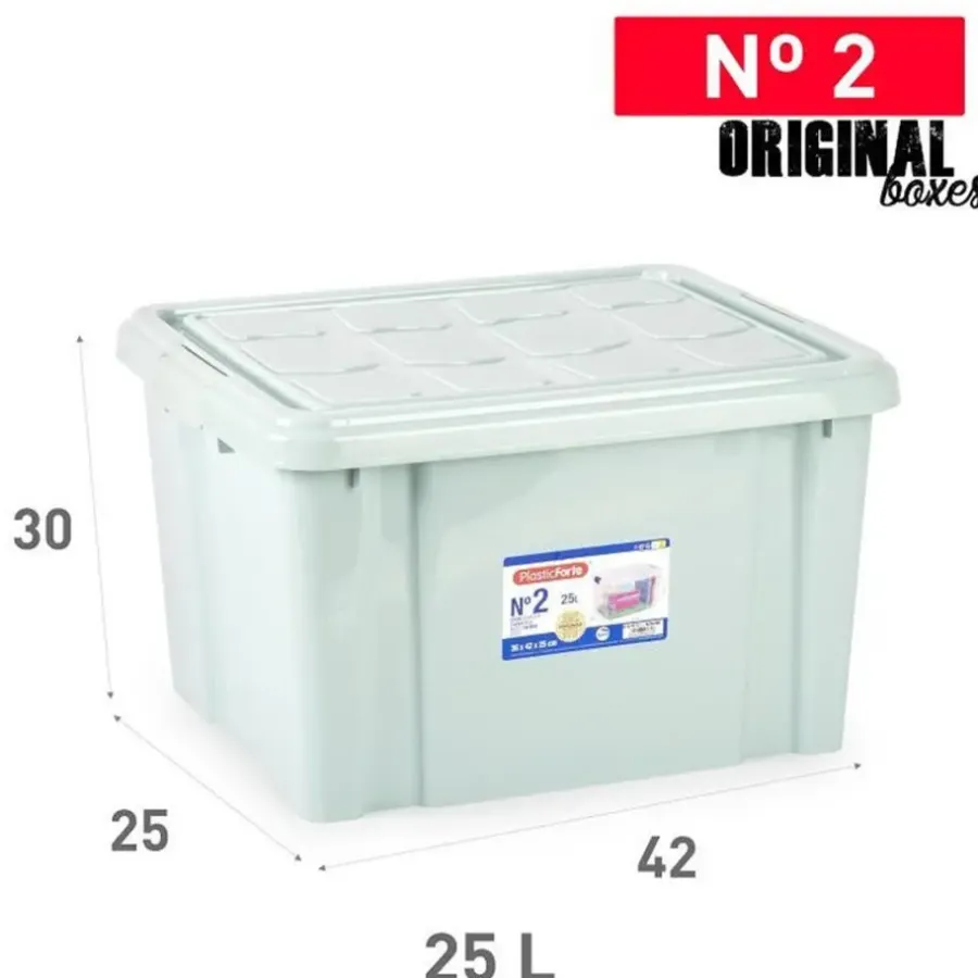 PlasticForte Multi Storage Opslagbox - mintgroen - 25L