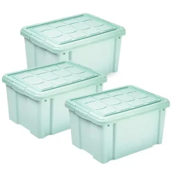 Opbergboxen-PlasticForte Multi Storage Opslagbox - mintgroen - 16L