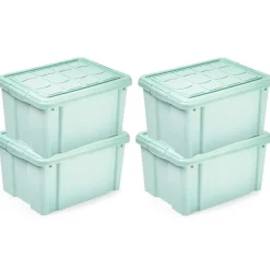 Opbergboxen-PlasticForte Multi Storage Opslagbox - mintgroen - 16L