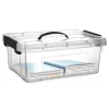 Opbergboxen-PlasticForte Opbergbox met deksel - grijs - 12.5L - kunststof