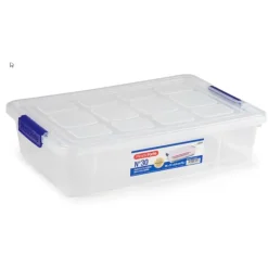 Opbergboxen-PlasticForte Opbergbox met deksel - 5L - 26 x 40 x 8,5 cm