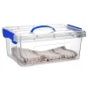Opbergboxen-PlasticForte Opbergbox met deksel - blauw - 12.5L - kunststof