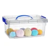 Opbergboxen-PlasticForte Opbergbox met deksel - blauw - 8.5L - kunststof