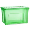 Opbergboxen-PlasticForte Opbergbox met deksel - groen - 47L - kunststof