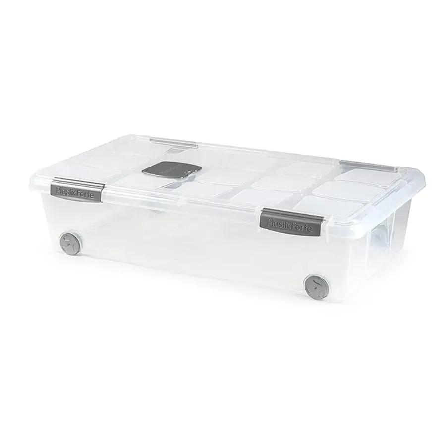 PlasticForte Opslagbak met deksel - 1x - 30L - 73 x 41 x 18 cm