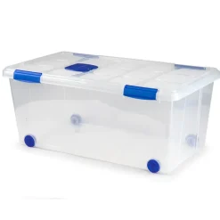 Opbergboxen-PlasticForte Opslagbak met deksel - 1x - 61L - 73 x 41 x 32 cm