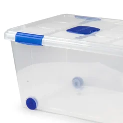 Opbergboxen-PlasticForte Opslagbak met deksel - 1x - 61L - 73 x 41 x 32 cm