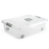 Opbergboxen-PlasticForte Opslagbak met deksel - 1x - 31L - 62 x 45 x 18 cm