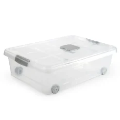 Opbergboxen-PlasticForte Opslagbak met deksel - 1x - 31L - 62 x 45 x 18 cm