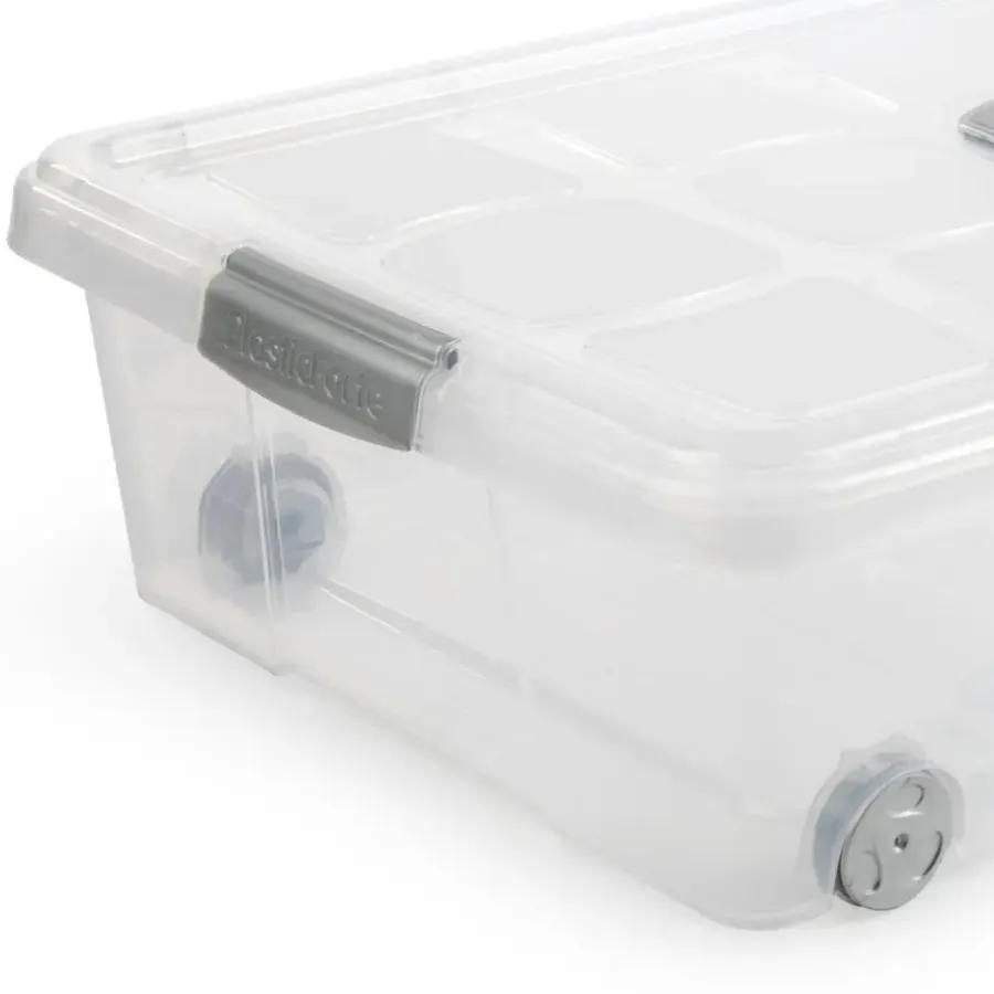Opbergboxen-PlasticForte Opslagbak met deksel - 1x - 31L - 62 x 45 x 18 cm
