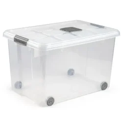 Opbergboxen-PlasticForte Opslagbak met deksel - 1x - 55L - 59 x 40 x 35 cm