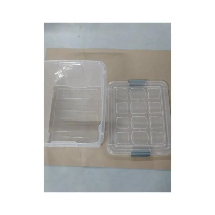 Opbergboxen-PlasticForte Opslagbakken - met deksel - 25L - 42x36x25 cm