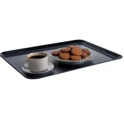 Dienbladen-Araven Plat Horeca dienblad - zwart - kunststof - 35 x 24 cm - Serveren