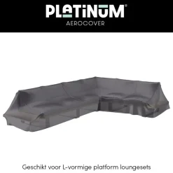 Tuinmeubelbeschermers-Aerocover Platinum platform loungesethoes 350x275 cm - Rechts