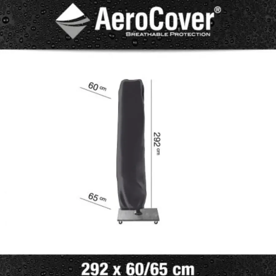 Parasols-Platinum Challenger Premium T1 4x3 m - Faded Black met voet en hoes