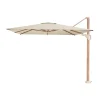Parasols-Platinum Challenger T2 zweefparasol premium - 3,5x2,6 m. - Champagne teak