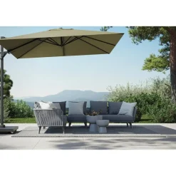 Platinum Challenger Zweefparasol T2 premium - 3x3 m. Lush Green