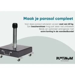 Parasols-Platinum Riva parasol 3 m. antraciet
