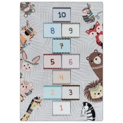 Muratap Play Hinkel Speeltapijt - 120x170 cm - Grijs - Vloerkleed Kinderkamer