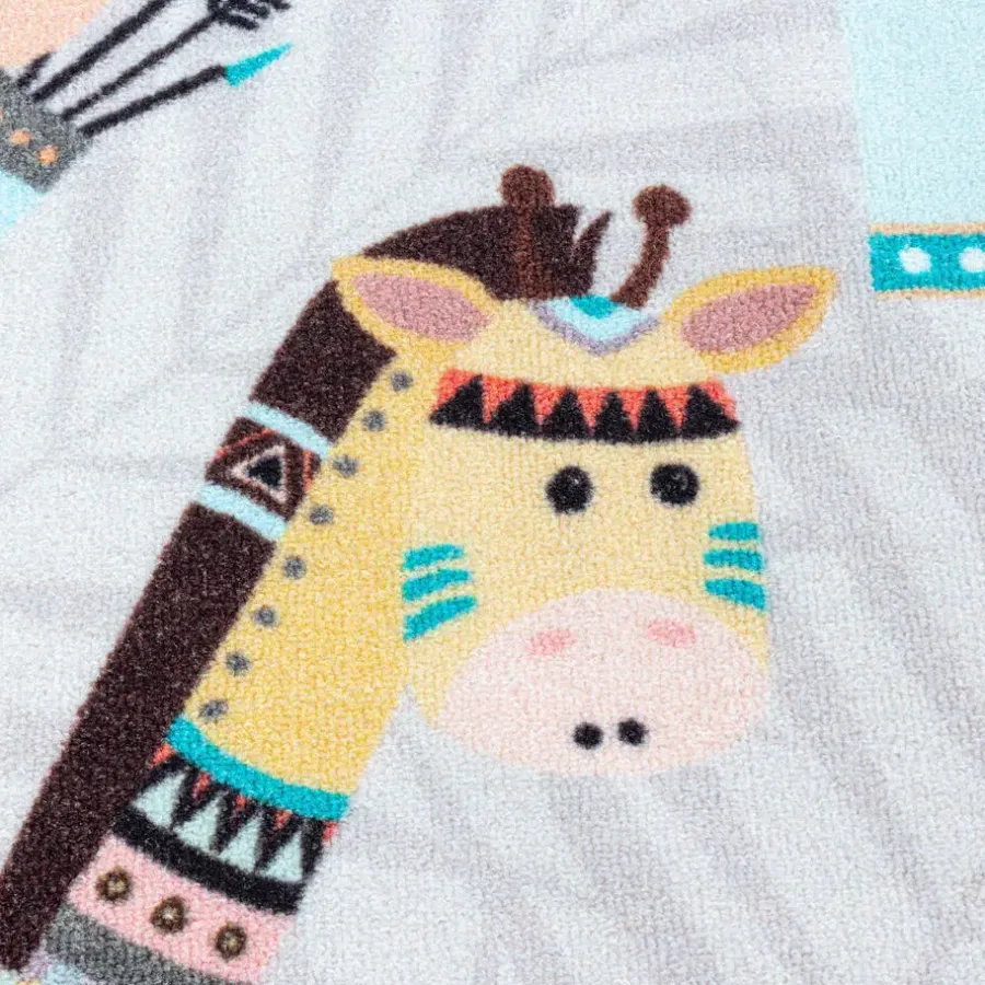 Vloerkleden Kinderkamer-Muratap Play Hinkel Speeltapijt - 160x230 cm - Grijs - Vloerkleed Kinderkamer