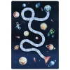 Vloerkleden Kinderkamer-Muratap Play Speeltapijt Ruimte - 140x200 cm - Blauw - Vloerkleed Kinderkamer