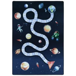 Vloerkleden Kinderkamer-Muratap Play Speeltapijt Ruimte - 140x200 cm - Blauw - Vloerkleed Kinderkamer