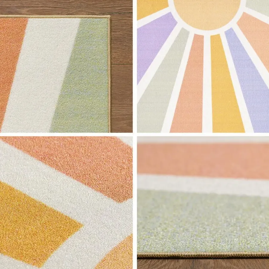 Muratap Play Sunshine Speeltapijt - 160x230 cm - Multi Creme - Vloerkleed Kinderkamer