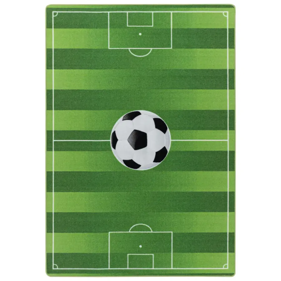 Muratap Play Voetbal Speeltapijt - 80x120 cm - Groen - Vloerkleed Kinderkamer