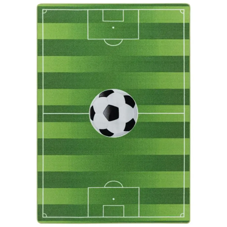 Muratap Play Voetbal Speeltapijt - 80x120 cm - Groen - Vloerkleed Kinderkamer