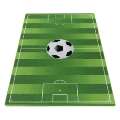 Muratap Play Voetbal Speeltapijt - 80x120 cm - Groen - Vloerkleed Kinderkamer