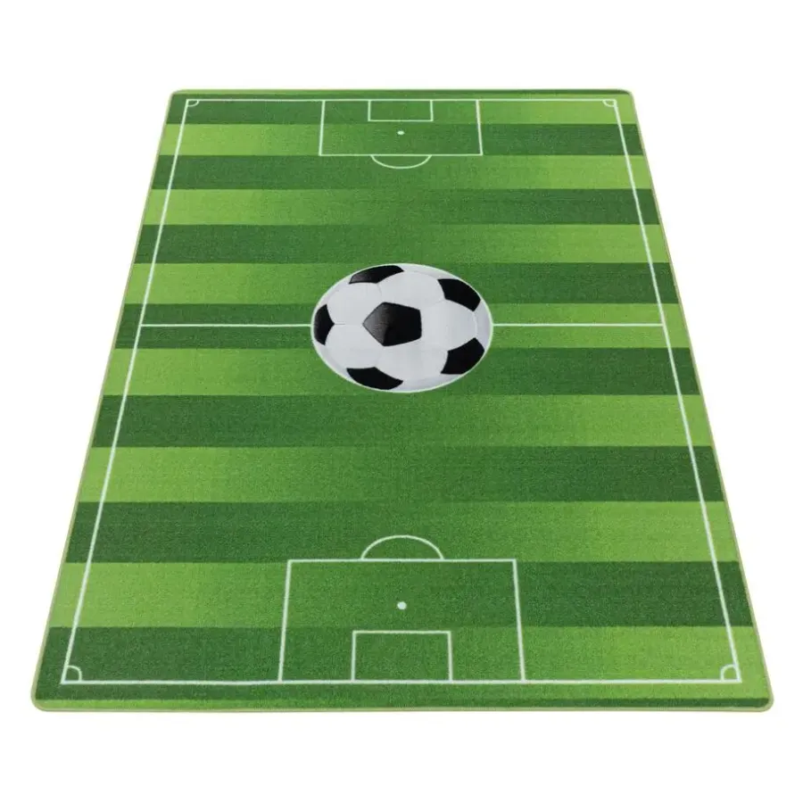 Muratap Play Voetbal Speeltapijt - 80x120 cm - Groen - Vloerkleed Kinderkamer