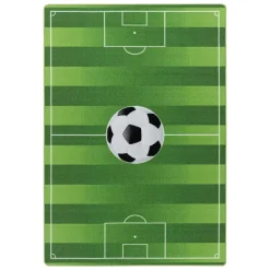 Vloerkleden Kinderkamer-Muratap Play Voetbal Speeltapijt - 140x200 cm - Groen - Vloerkleed Kinderkamer