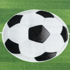 Vloerkleden Kinderkamer-Muratap Play Voetbal Speeltapijt - 140x200 cm - Groen - Vloerkleed Kinderkamer