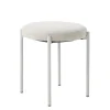 Giga Living Poef Beige Stof - 43,5x44x48cm - Pelican