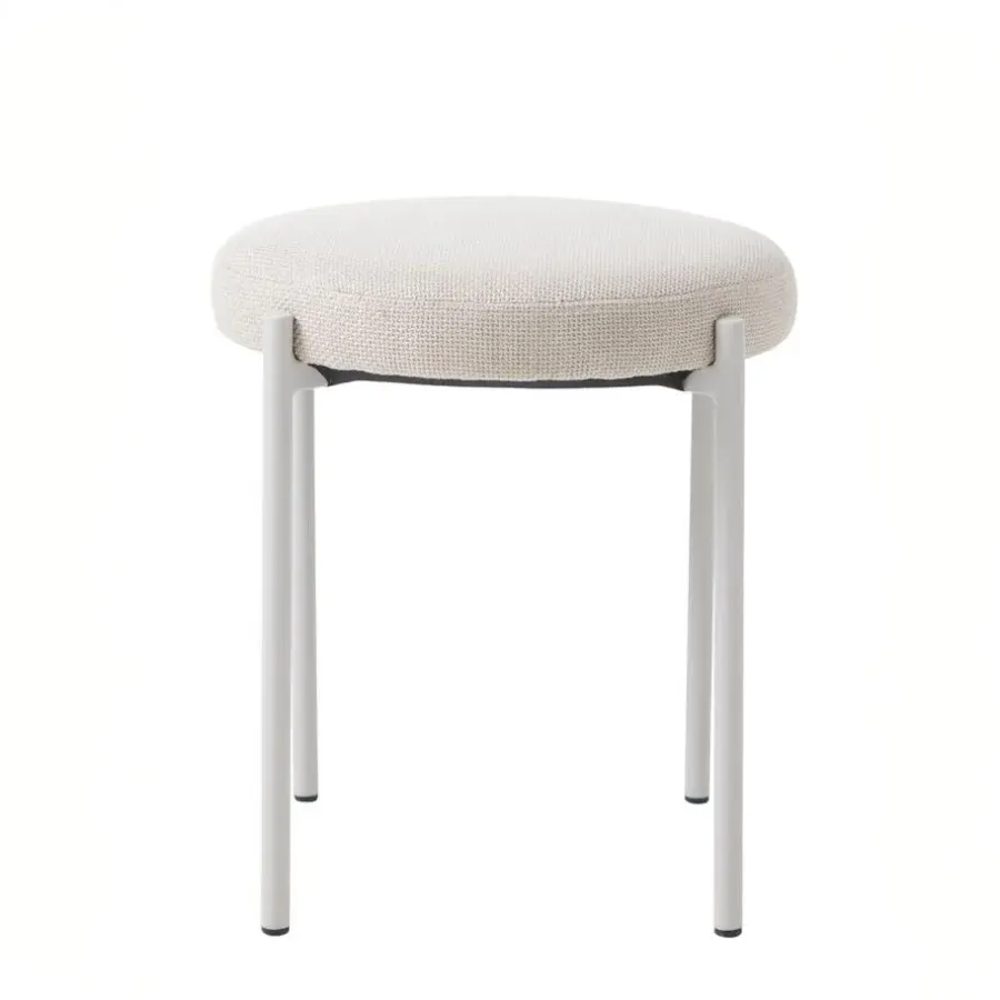 Giga Living Poef Beige Stof - 43,5x44x48cm - Pelican