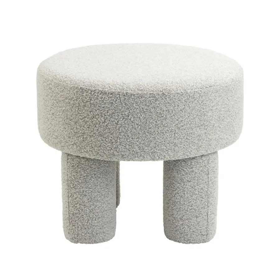 Poefen-HomeMixx Poef Demi - Bouclé Naturel