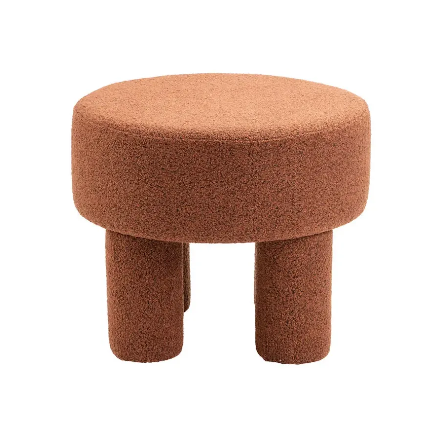 HomeMixx Poef Demi - Bouclé Roest
