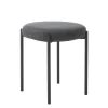 Krukjes-Giga Living Poef Donkergrijs Stof - 43,5x44x48cm - Pelican