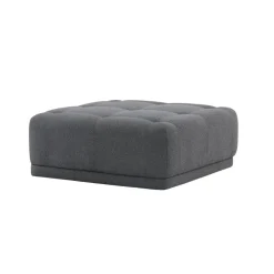 Fjôrd Poef Donkergrijs Stof - 100x100x40cm - Turin