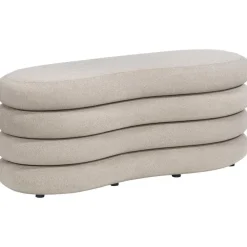 Leen Bakker Poef Fitero - beige - 41x106x43 cm