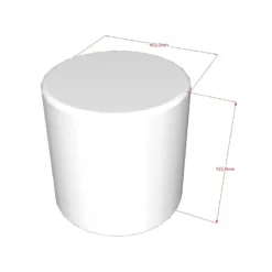 Vipack Poef Forrest - Ø41x41cm - bruine boucléstof