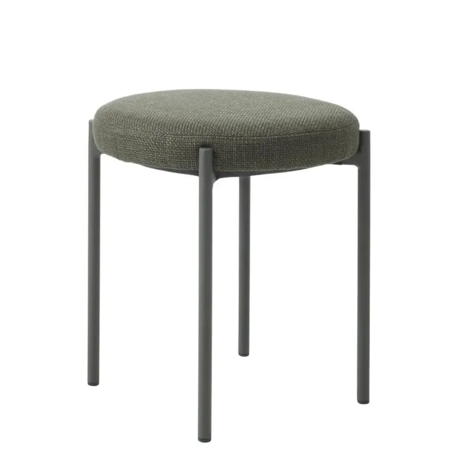 Krukjes-Giga Living Poef Groen Stof - 43,5x44x48cm - Pelican