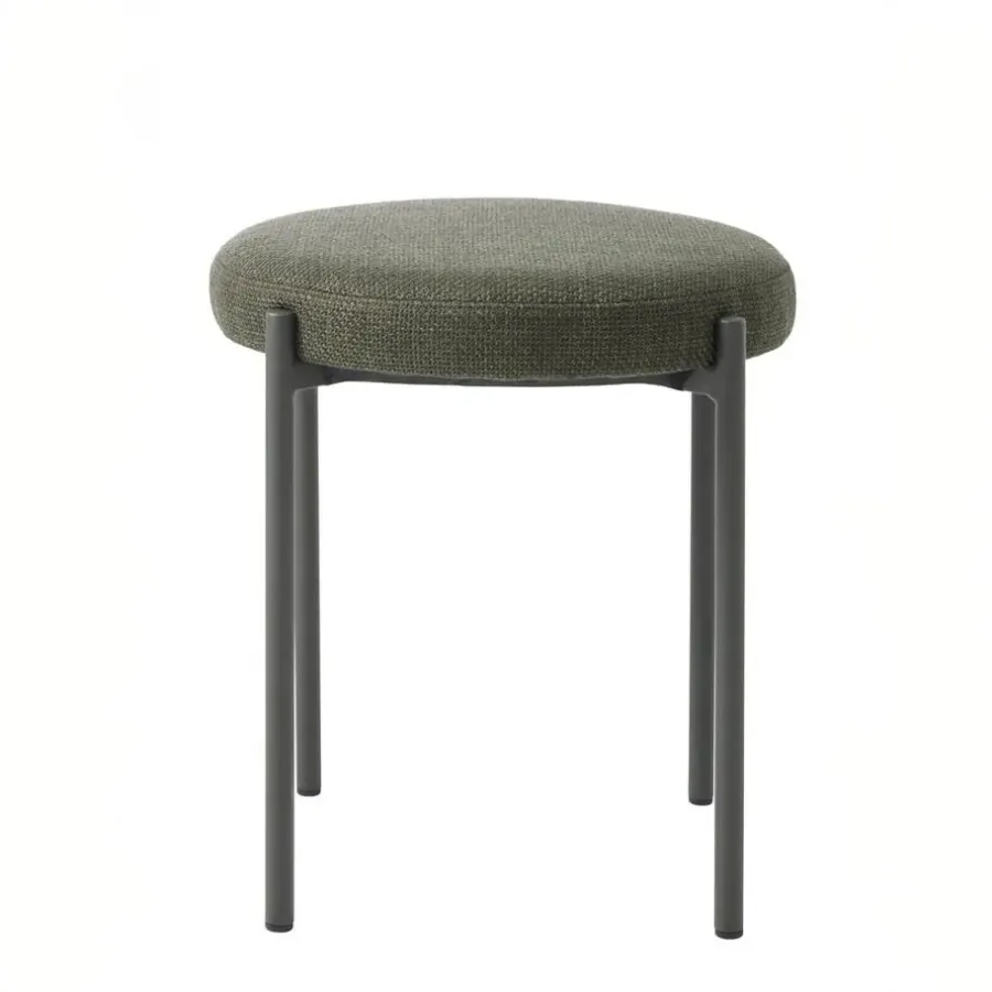 Krukjes-Giga Living Poef Groen Stof - 43,5x44x48cm - Pelican