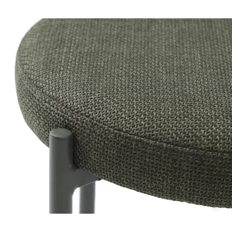 Krukjes-Giga Living Poef Groen Stof - 43,5x44x48cm - Pelican