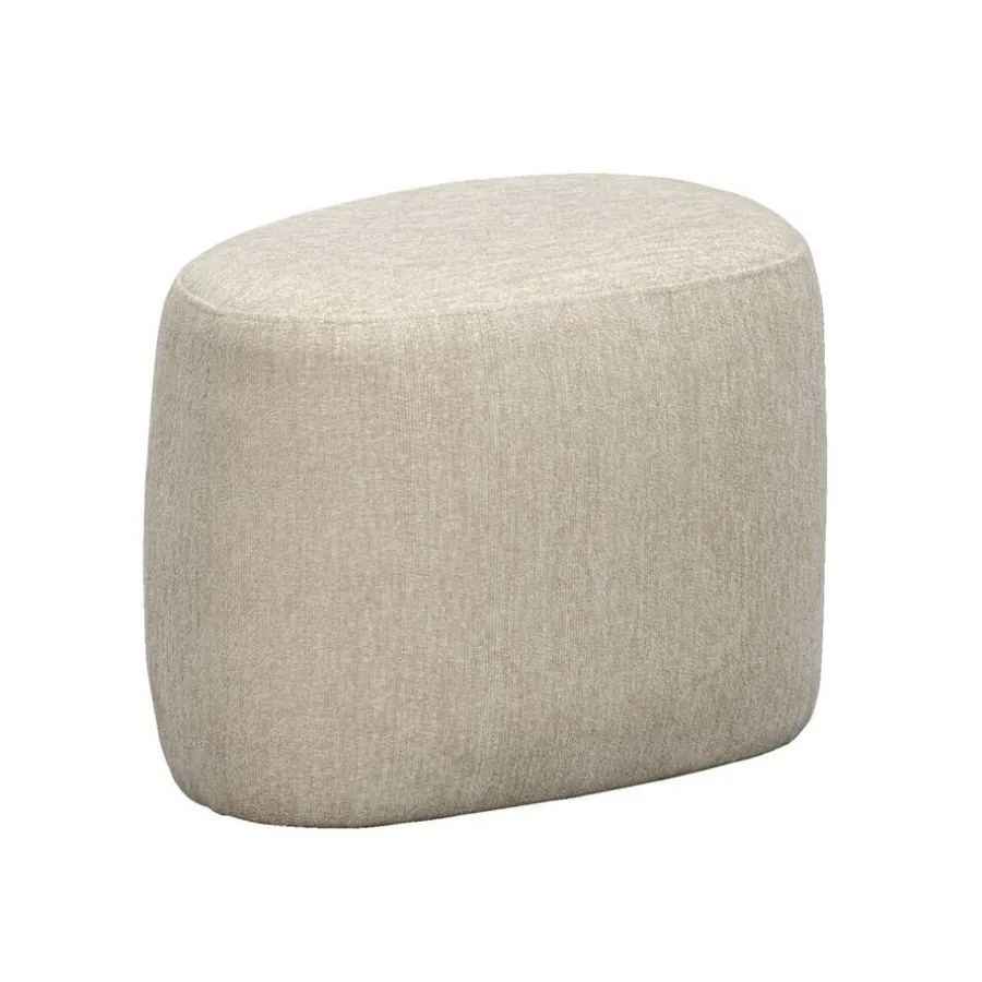 Leen Bakker Poef Kacy - beige - 38x55x40 cm