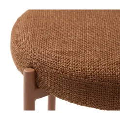 Giga Living Poef Oranje Stof - 43,5x44x48cm - Pelican
