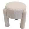 Poefen-Giga Meubel Poef Taupe Bouclé - 44x44x42cm - Yara