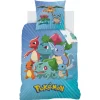 Kinderdekbedovertrekken-Pokémon Dekbedovertrek Starter Evolution - Eenpersoons - 140 x 200 cm - Katoen