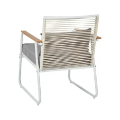 Beliani POMONTE - Tuinset 4-zits - Wit - Staal