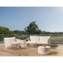 Loungesets-Leen Bakker PONTE - Loungeset 3-zits - Taupe - Staal